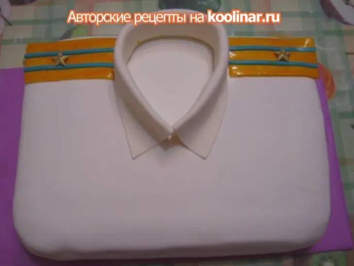 Торт "рубашка" (мк украшения): шаг 12