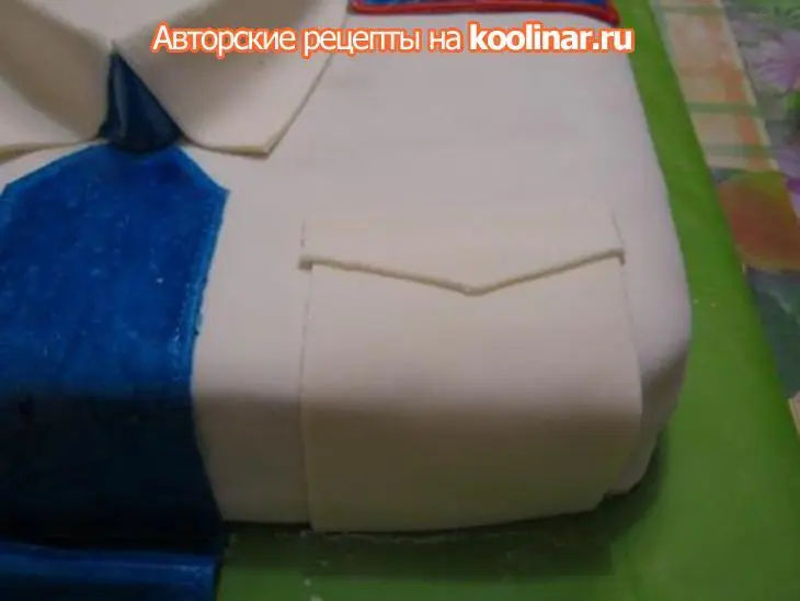 Торт "рубашка" (мк украшения): шаг 19