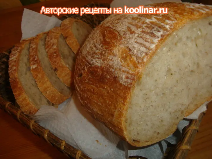 Луково-картофельный хлеб на спелом тесте: шаг 2