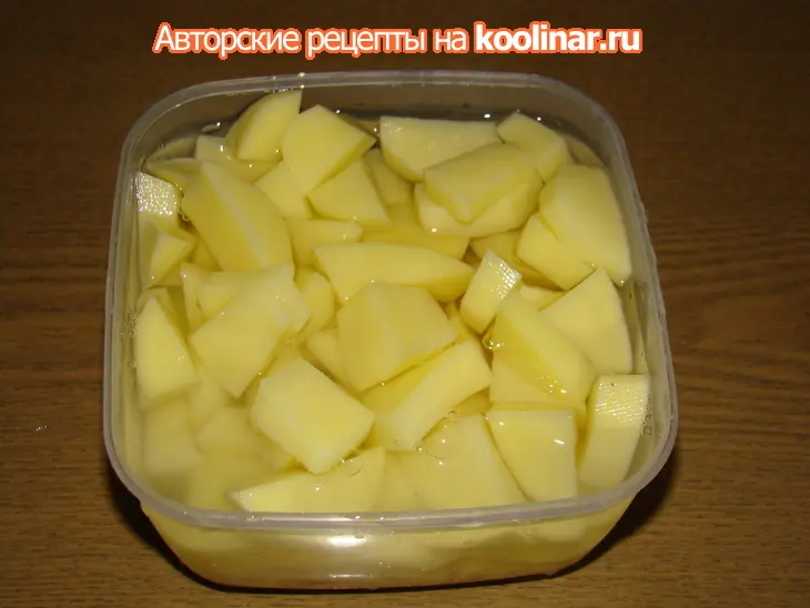 Кролик тушеный с картофелем: шаг 2