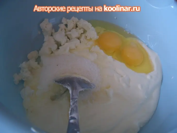 Сметанно-сырные блинцы: шаг 2