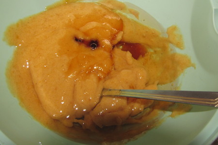 Постный кекс  абрикосовым джемом и сухофруктами,: шаг 2