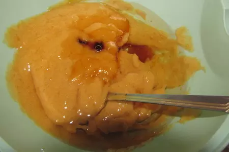Постный кекс  абрикосовым джемом и сухофруктами,: шаг 2