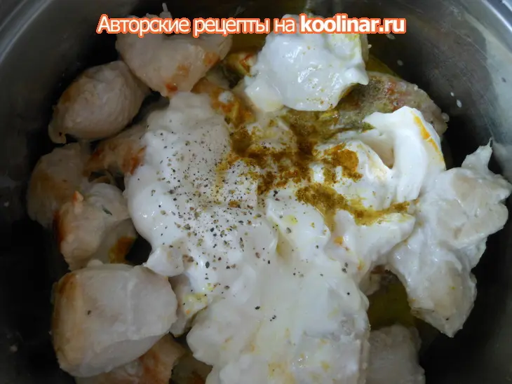 Пряный цыпленок с кардамоном в сливочном соусе: шаг 4