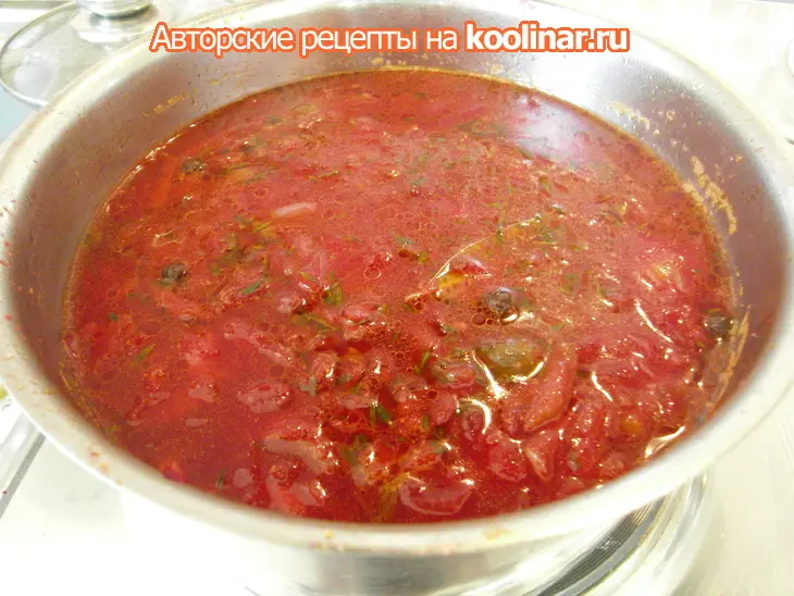 Горячий свекольный суп: шаг 5
