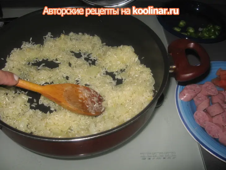 Arroz con chorizo (рис с чоризо): шаг 5