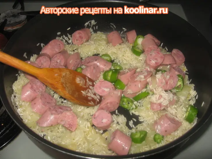 Arroz con chorizo (рис с чоризо): шаг 6