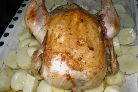 Курица фаршированная сыром и грибами: шаг 5