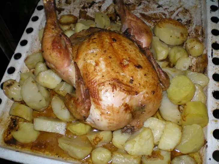 Курица фаршированная сыром и грибами: шаг 6