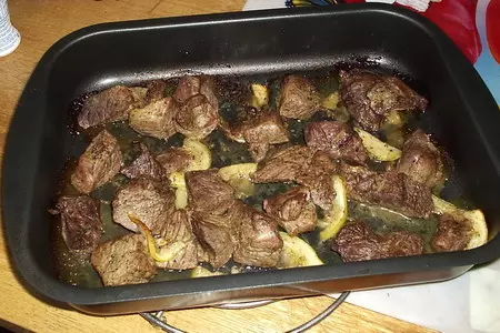 Телятина с лимоном и грибами: шаг 6