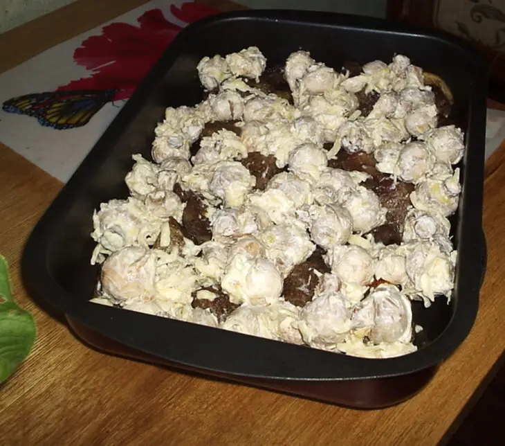Телятина с лимоном и грибами: шаг 7