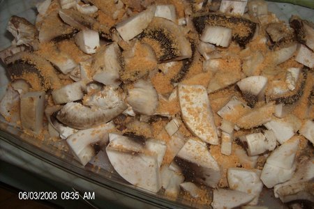 Рыба под сыром с грибами: шаг 4