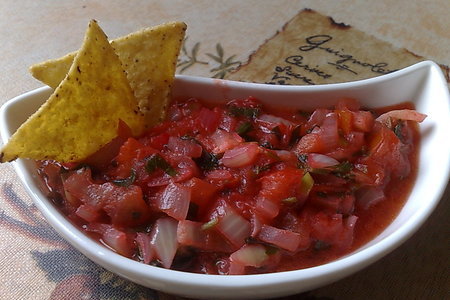 Соус для  мексиканских кукурузных чипсов: шаг 3