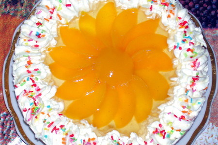 Торт "персиковый": шаг 7