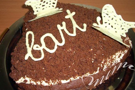 Торт "танюша!с днем рождения!": шаг 6