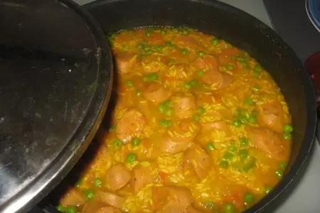 Arroz con chorizo (рис с чоризо): шаг 9