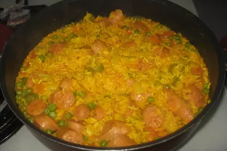 Arroz con chorizo (рис с чоризо): шаг 10