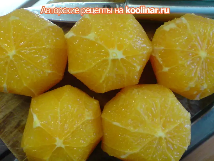 Десертный апельсиновый салат с коричным соусом: шаг 4