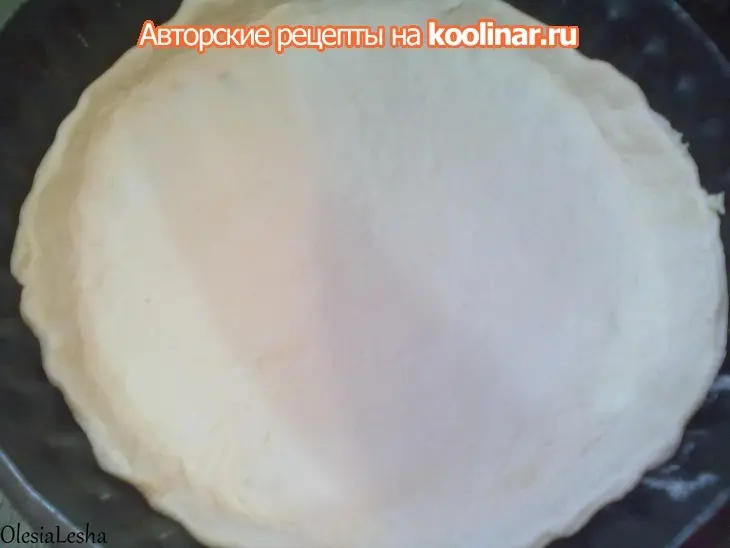 Пирог со шпинатом  и сыром фетакса...в яичной заливке))): шаг 9
