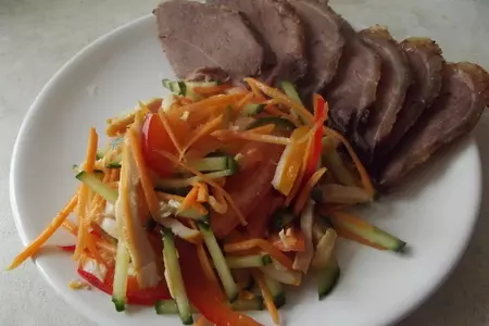 Салат тори кунсэй и жареный гусь: шаг 1