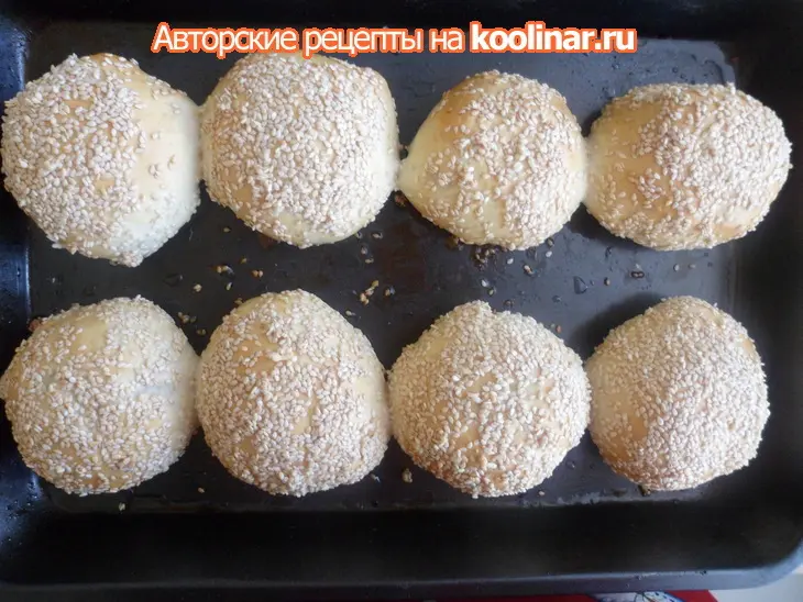Колобки с мясом и кунжутом: шаг 15