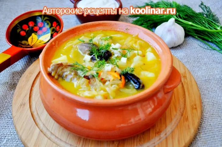 Кислые щи с утиными потрошками и черносливом.: шаг 8