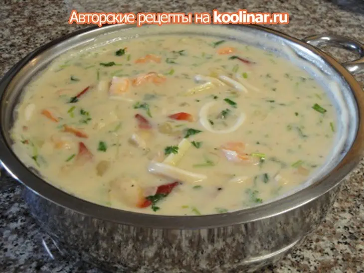 Морской крем суп: шаг 7