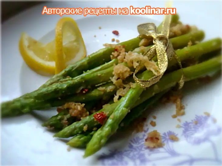 Спаржа с сушеными томатами в панировке /  asparagi con pomodori in panificazione: шаг 4