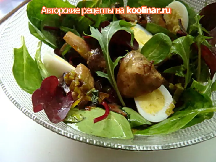 Овощной салат с грибами: шаг 5