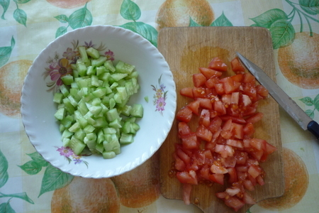 Шопский салат из болгарии: шаг 3