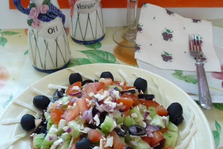 Шопский салат из болгарии: шаг 10