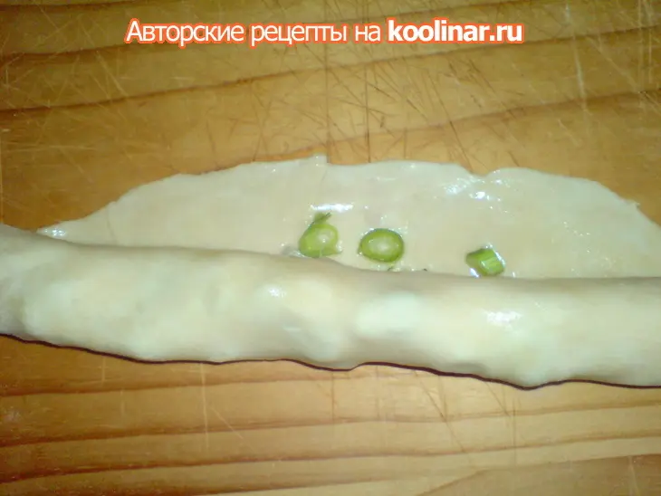 Китайские лепёшки/лао-бин/shanghaj  scallion pancakes: шаг 3