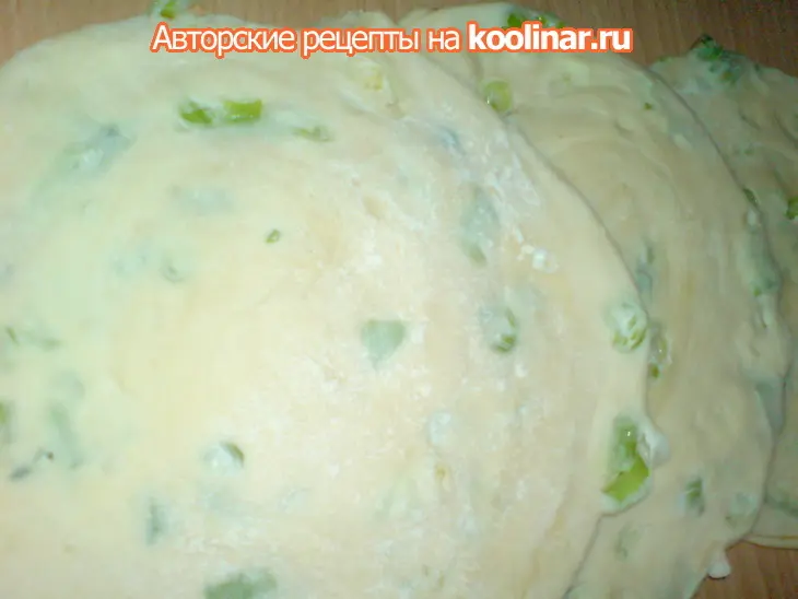 Китайские лепёшки/лао-бин/shanghaj  scallion pancakes: шаг 5