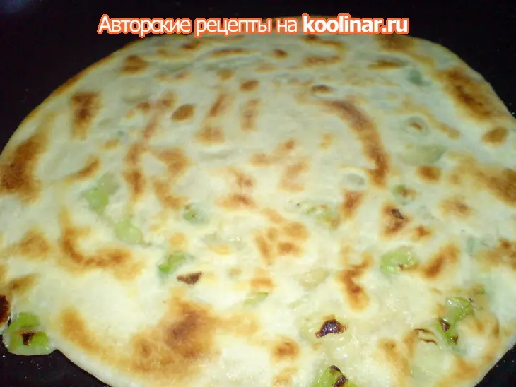 Китайские лепёшки/лао-бин/shanghaj  scallion pancakes: шаг 7