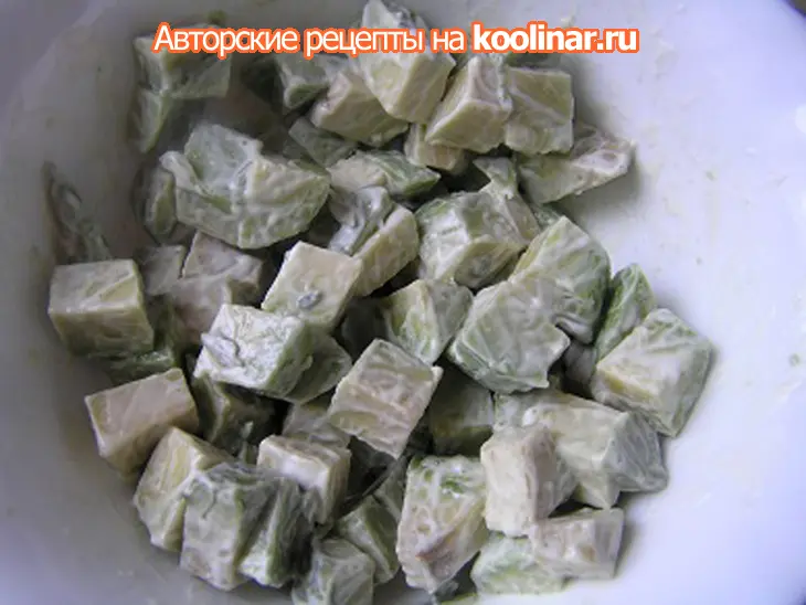 Салат мартовский фьюжн: шаг 2
