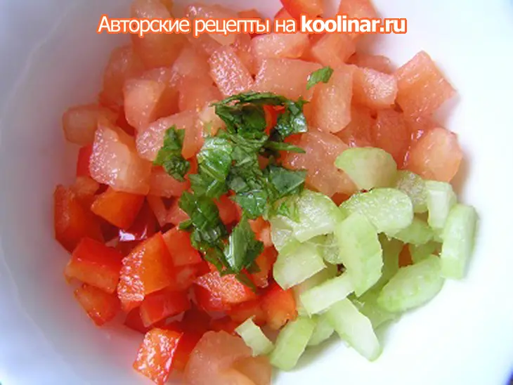 Салат мартовский фьюжн: шаг 4
