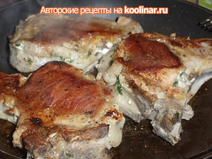 Корейка с фетой и шпинатом: шаг 4