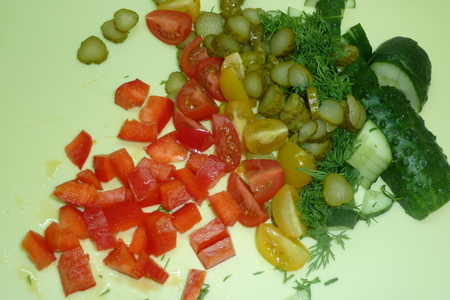 Салат с тунцом и креветками "вечерний милан": шаг 2