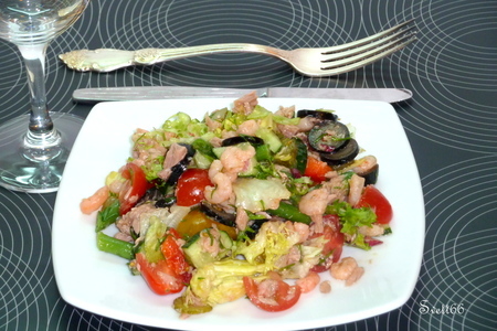 Салат с тунцом и креветками "вечерний милан": шаг 7