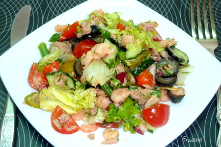 Салат с тунцом и креветками "вечерний милан": шаг 9