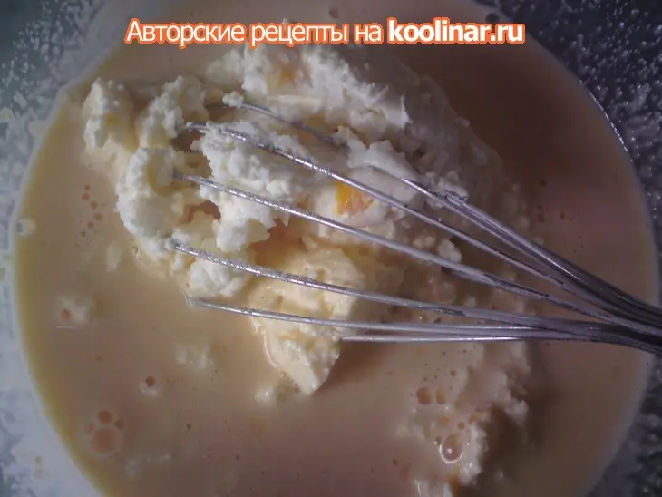 Творожная запеканка (пудинг), приготовленная в пароварке: шаг 3