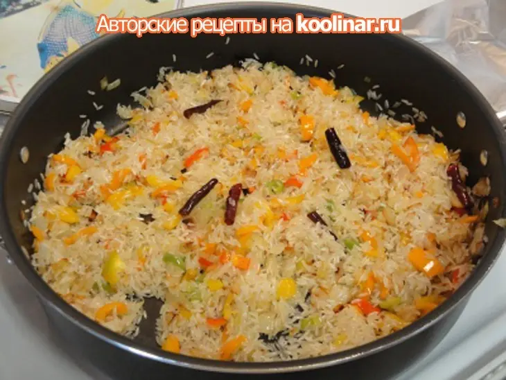 Гарнир к мясу по мексикански: шаг 4