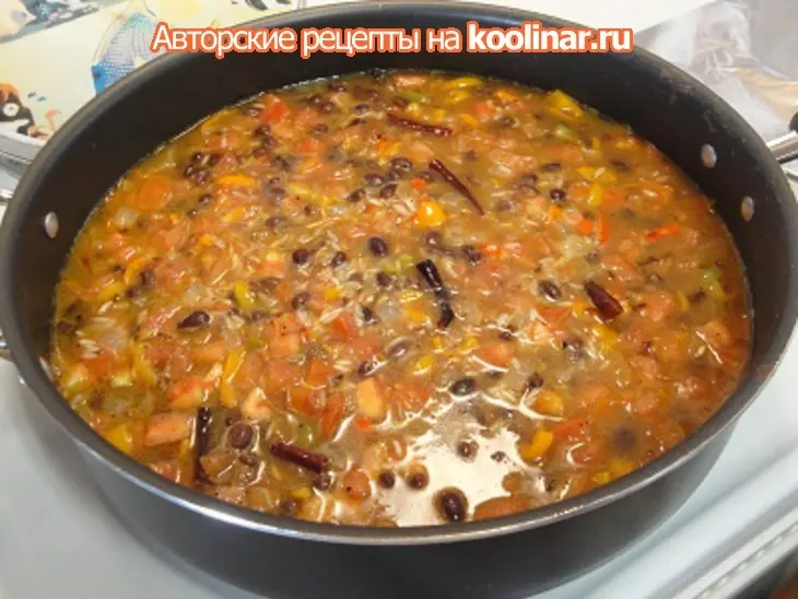 Гарнир к мясу по мексикански: шаг 5