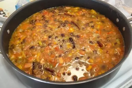 Гарнир к мясу по мексикански: шаг 5