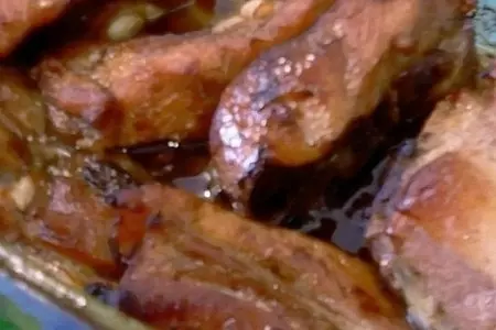 “ мы не пьяные,… мы  румяные…” свиные рёбрышки, запечённые в коньяке.: шаг 7