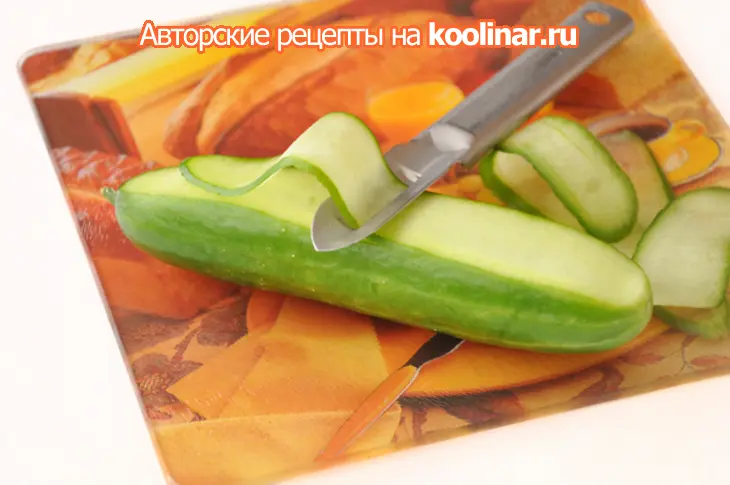 Японский салат с огурцом и редисом: шаг 4