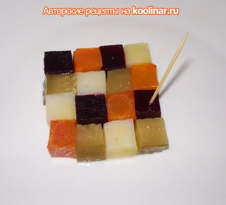 Винегрет "кубик рубика": шаг 7