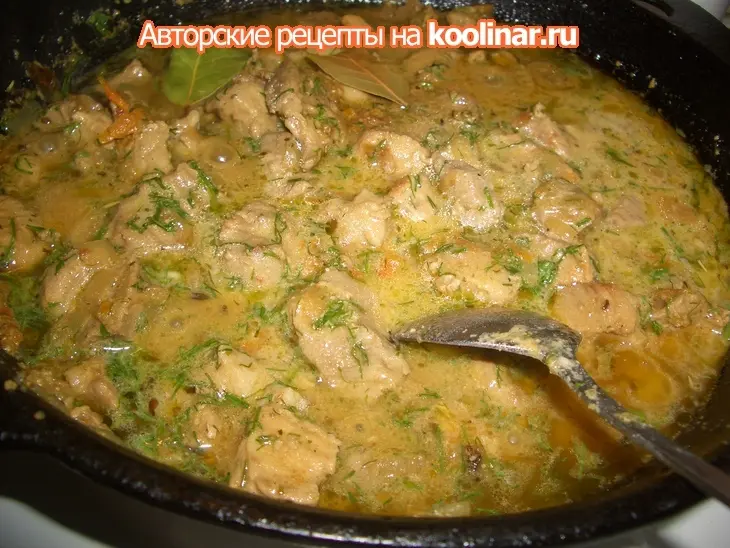 Перловая каша со свининой в горчице: шаг 13