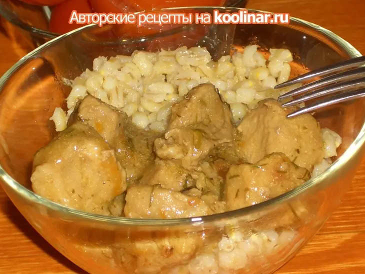 Перловая каша со свининой в горчице: шаг 15