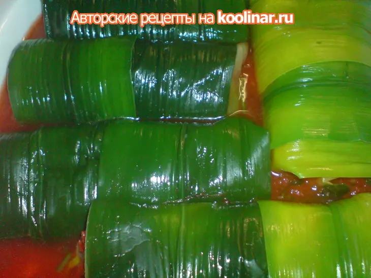 "голубцы"  из порея: шаг 7